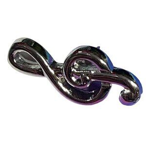 Music Symbol Brooch Lapel Pin Silver Treble Clef Jewelry Badge Accessories Pin